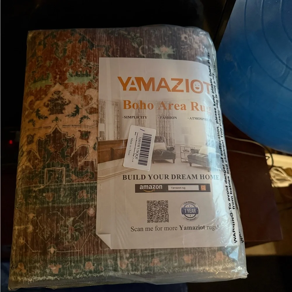Yamaziot Boho Runner Rug 2x8 - Picture 3 of 5